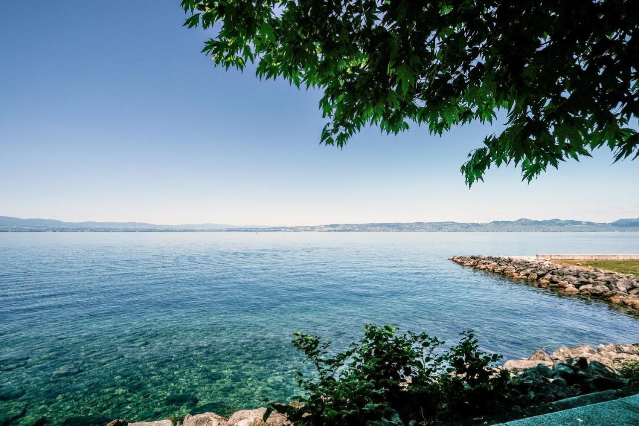 Pieds Dans L'Eau - Lac Leman - 2 Min Evian - Spacieux Neuvecelle Luaran gambar